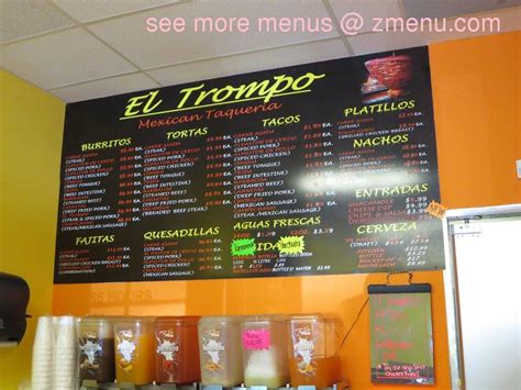 el trompo mexican taqueria menu|El Trompo Mexican Taqueria Delivery Menu